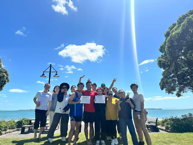 Happy students starting their academic journey